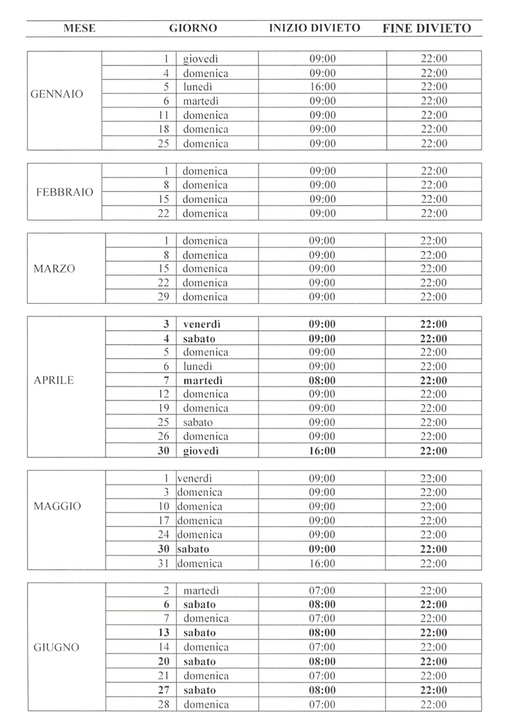 LIMITAZIONI AL TRANSITO DEI TRASPORTI ECCEZIONALI IN GIORNATE AD ALTA INTENSITA’ DI TRAFFICO - ORDINANZA N. 17bis DEL 02.04.2026